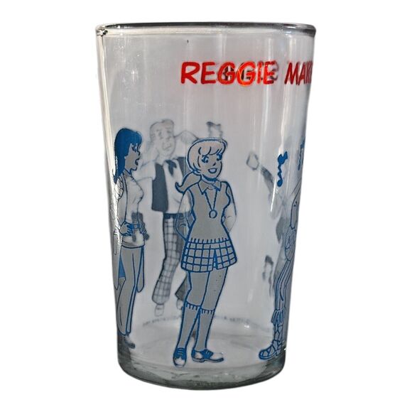 VNTG 1971 Archie Comics Reggie Makes The Scene Welch's Jelly Jar Veronica Series - Picture 5 of 5